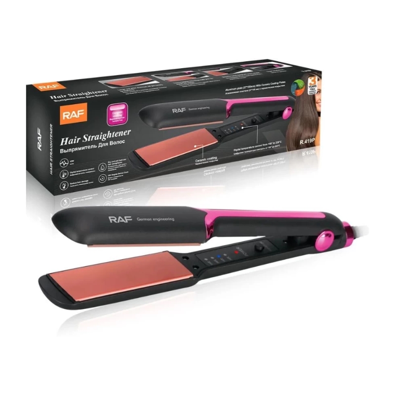 Hair Straightener Professional and High Quality RAF R-419P