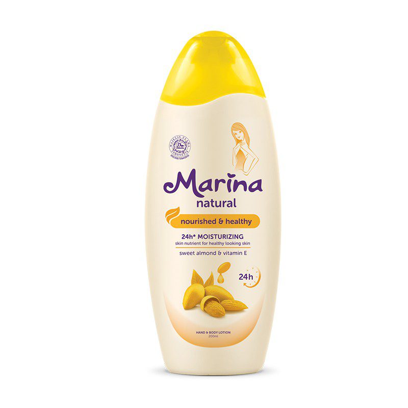 Sweet Almond Body Lotion + Vitamin E- Moisturizing MARINA 200ml