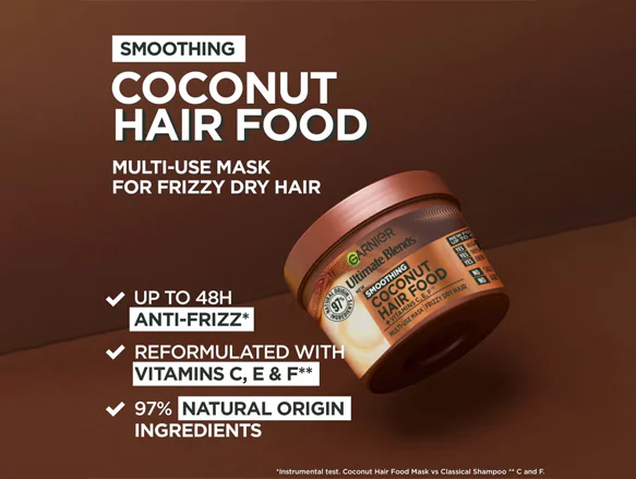Garnier Ultimate Blends Soothing Coconut Hair Food - 400ml 4 Garnier Ultimate Blends Soothing Coconut Hair Food - 400ml - Image 4