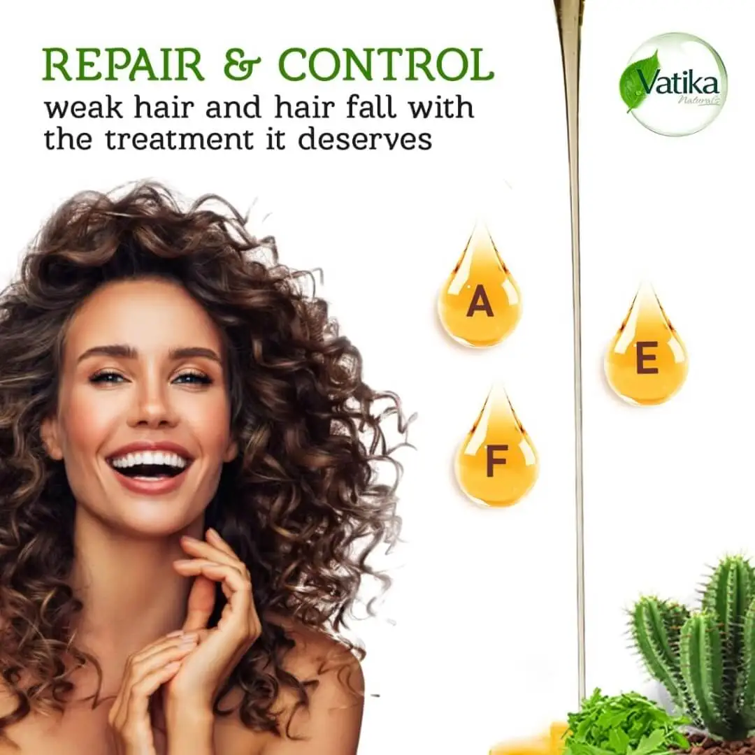 Vatika Naturals Cactus Hair Oil - 200ml 2 Vatika Naturals Cactus Hair Oil - 200ml - Image 2