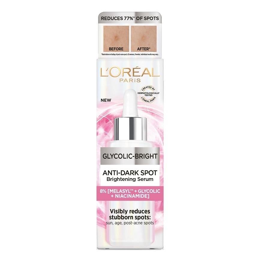 L'Oreal Paris Dark Spot Glycolic Acid Brightening Serum with 8% Melasyl - 30ml