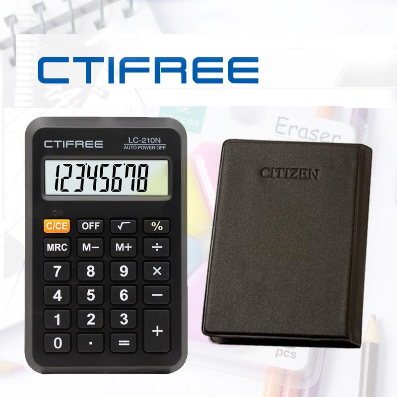CiITIZE DESK CALCULATOR LC-210N DISPLAY CHECK&RECHECK POCKET