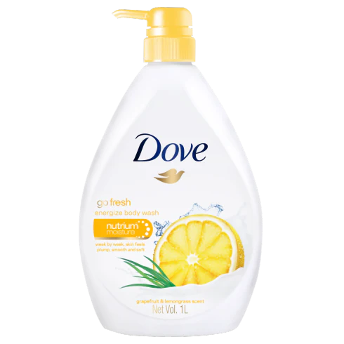 Dove Go Fresh Energize Body Wash with Grapefruit & Lemongrass Scent 1L