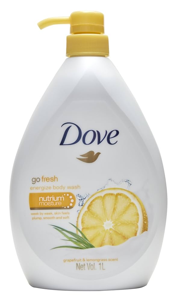 Dove Go Fresh Energize Body Wash with Grapefruit & Lemongrass Scent 1L 4 Dove Go Fresh Energize Body Wash with Grapefruit & Lemongrass Scent 1L - Image 4