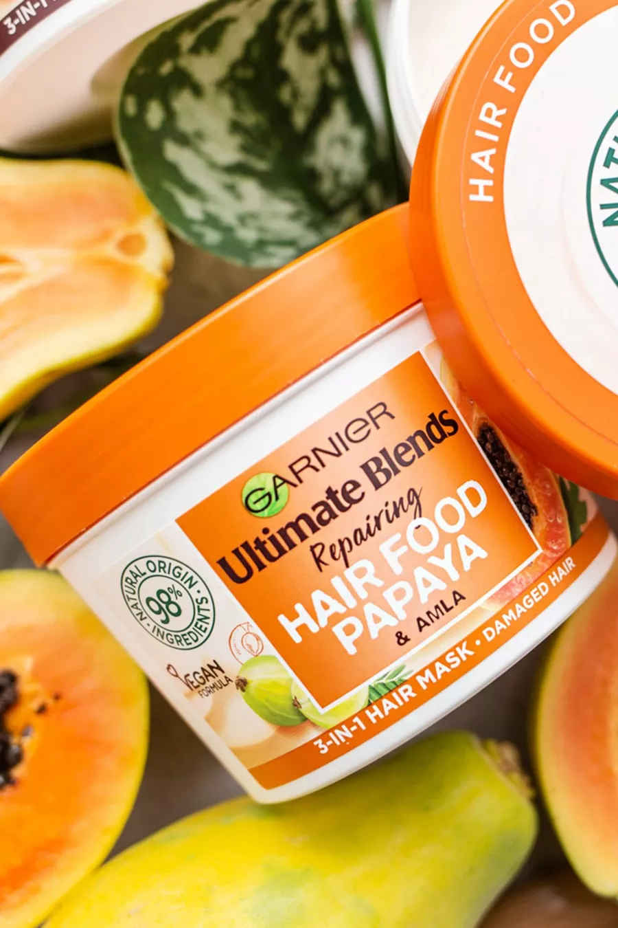 Garnier Ultimate Blends Papaya 3 in 1 Hair Mask - 390ml 3 Garnier Ultimate Blends Papaya 3 in 1 Hair Mask - 390ml - Image 3