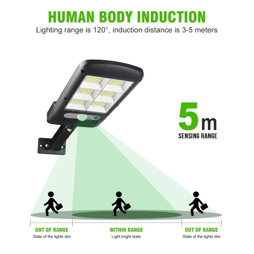 LED Solar Street Light Sensor Power Motion Sensor Lamp 7 LED Solar Street Light Sensor Power Motion Sensor Lamp - Image 7