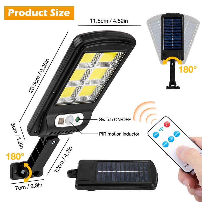 LED Solar Street Light Sensor Power Motion Sensor Lamp 9 LED Solar Street Light Sensor Power Motion Sensor Lamp - Image 9
