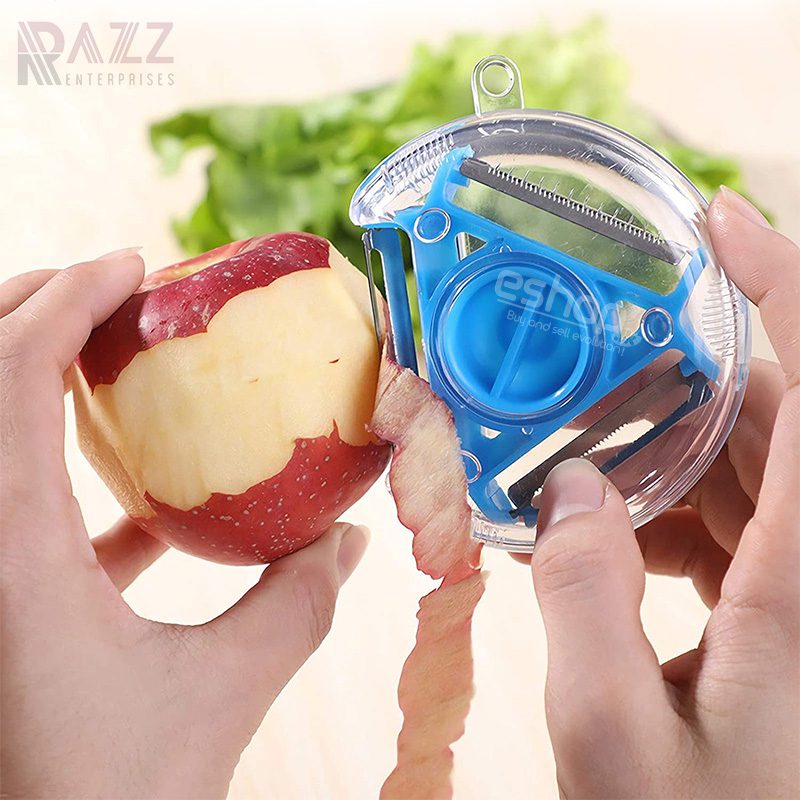 3 in 1 Round Rotary 3 Blades Potato Vegetable Cutter