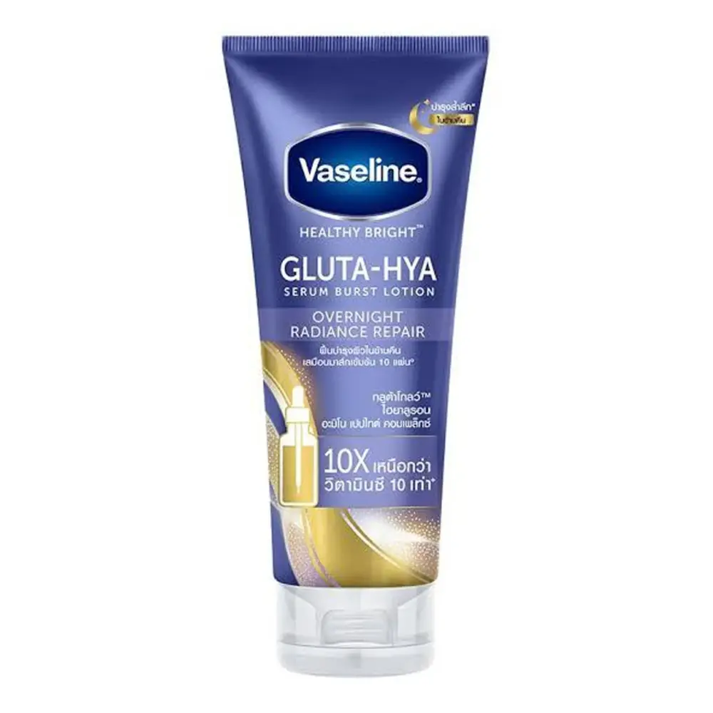Vaseline Gluta Hya Over Night Radiance Repair Serum Burst Body Lotion - 300ml