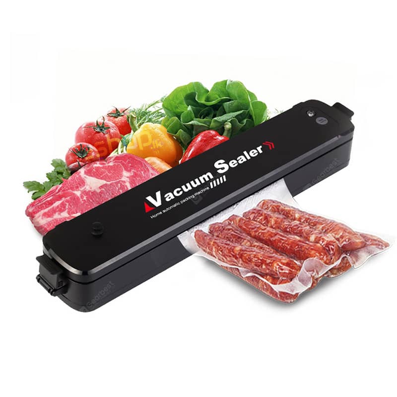 Home Food Vacuum Sealer Machine with 10 Free Bags for long lasting food freshness